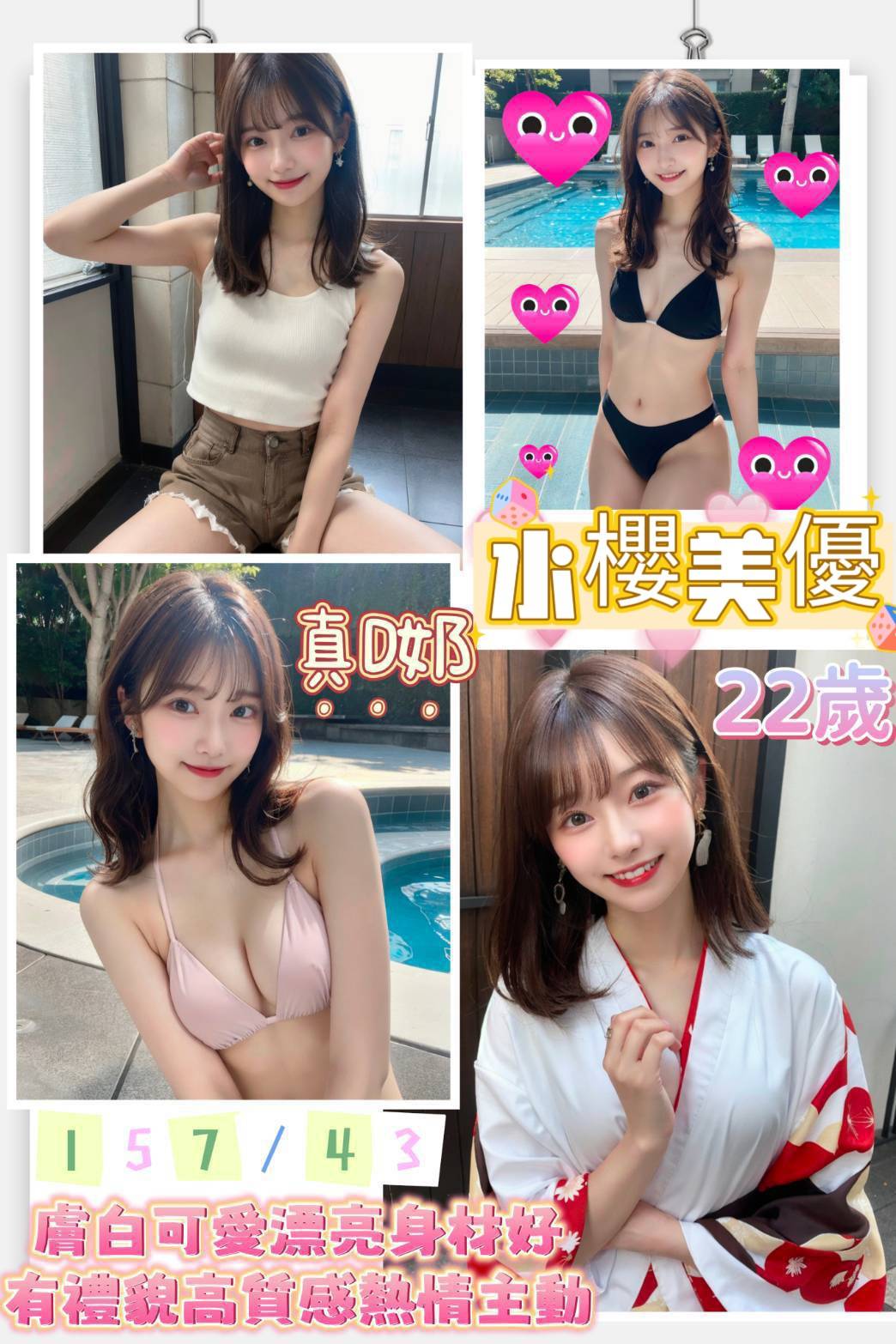 台南定點茶:水櫻美優 157/43/D/22Y
