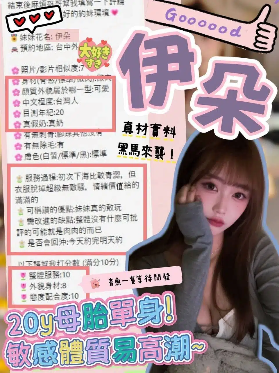 台中外送茶-伊朵/165/55/20/F